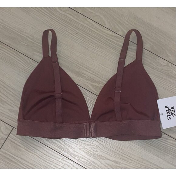 Jenni Style Not Size Womens Triangle Bra Unlined Wire Free M Medium Purple New - Picture 4 of 6